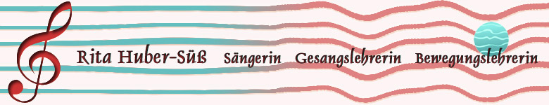Grafik Rita Huber-S&uuml;&szlig;, S&auml;ngerin, Gesangslehrerin, Bewegungslehrerin